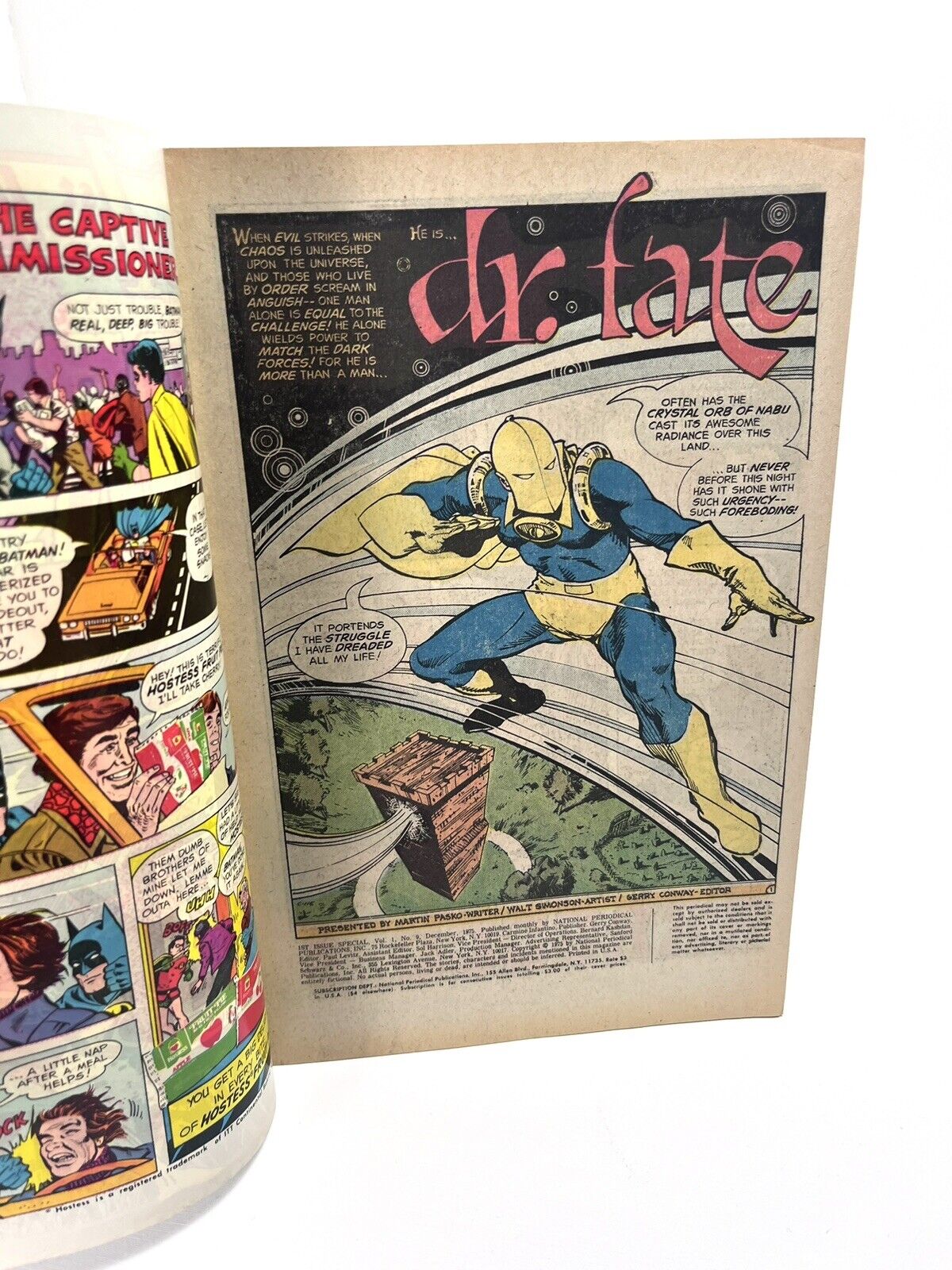 1st Issue Special 9 (VF/NM) Dr Fate! Walt Simonson 1975 1st DC Comics W956