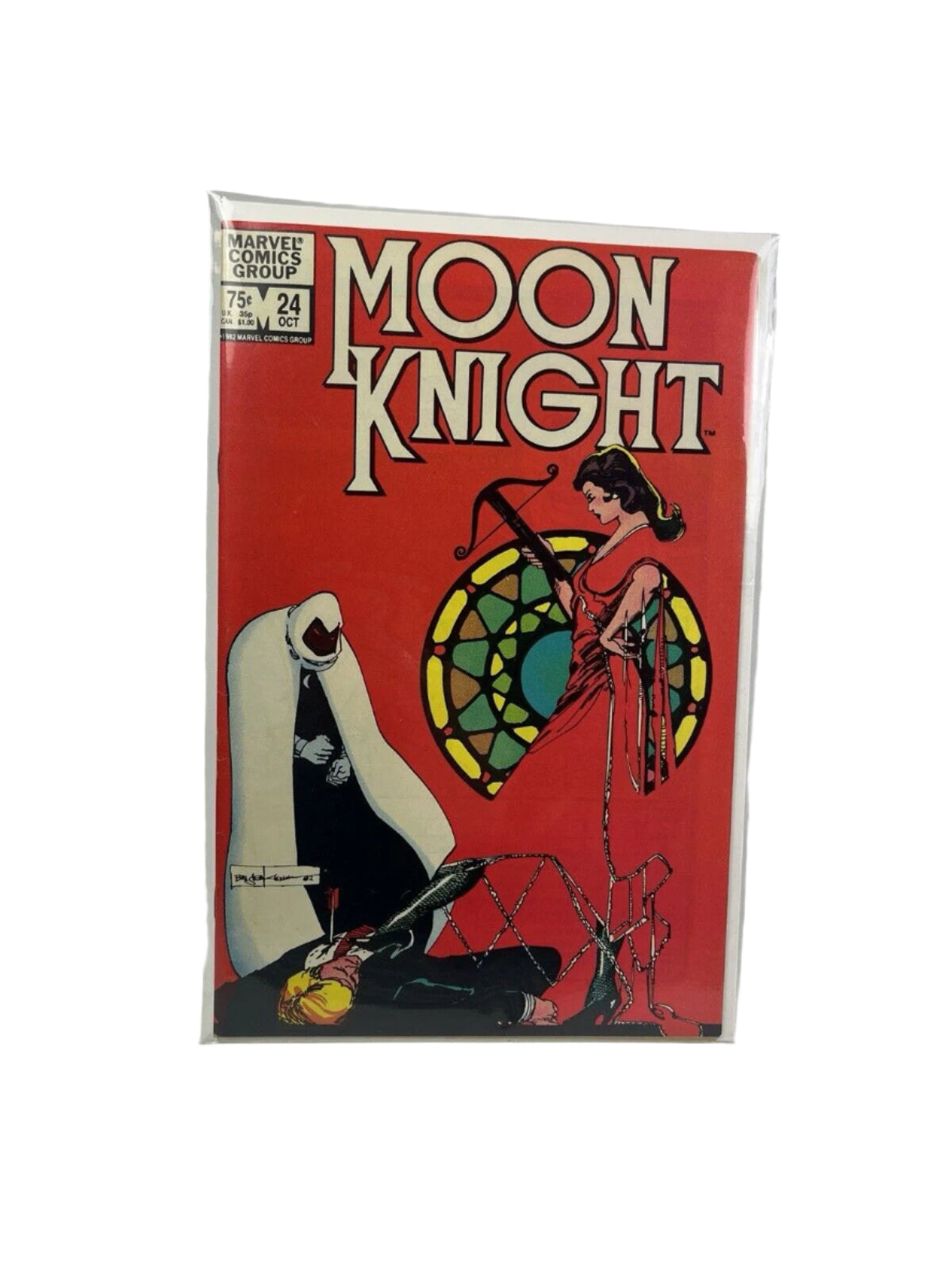 MOON KNIGHT 24 BILL SIENKIEWICZ COVER ART (1982, MARVEL COMICS)