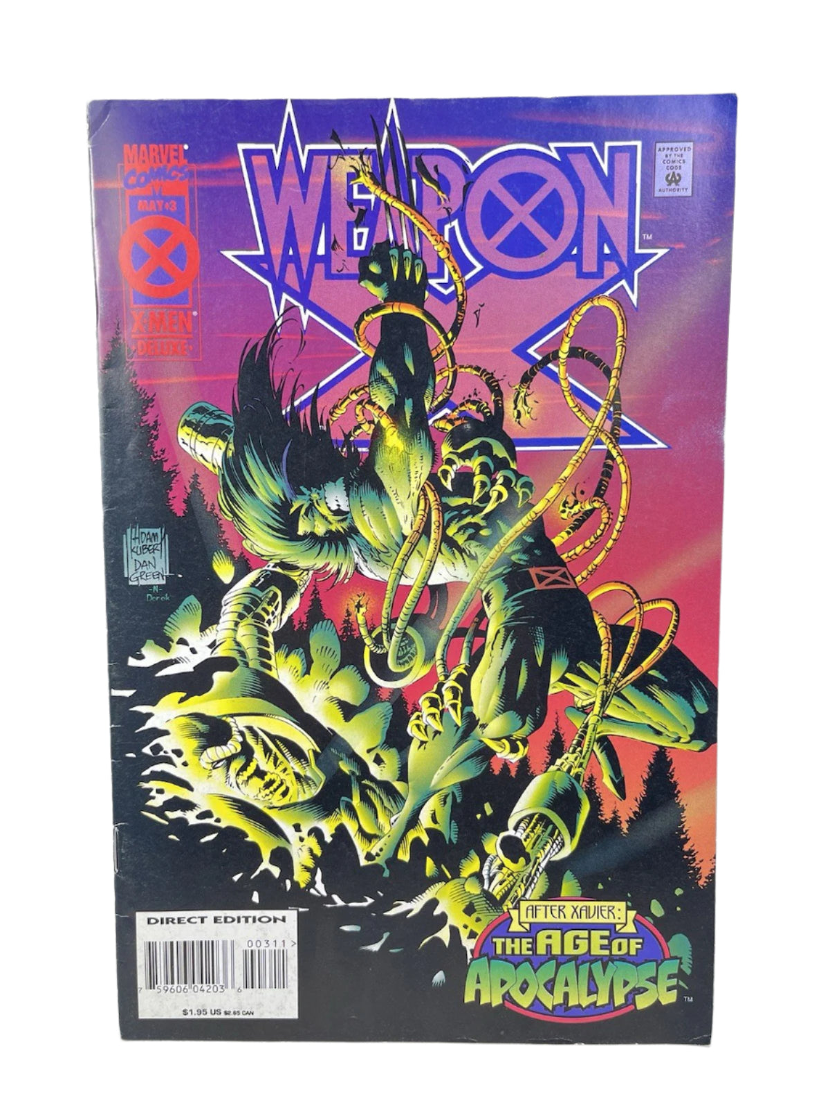 WOLVERINE WEAPON X #1-4 MARVEL COMICS LIMITED 1995 BAGGED AND BOARDED