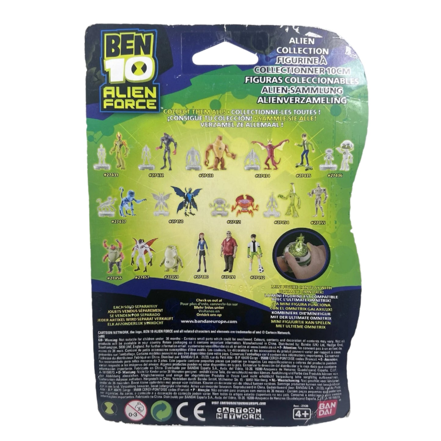 BAN DAI BEN 10 ALIEN FORCE ‘GRANDPAMAX’ 4” Action Figure NEW SEALED
