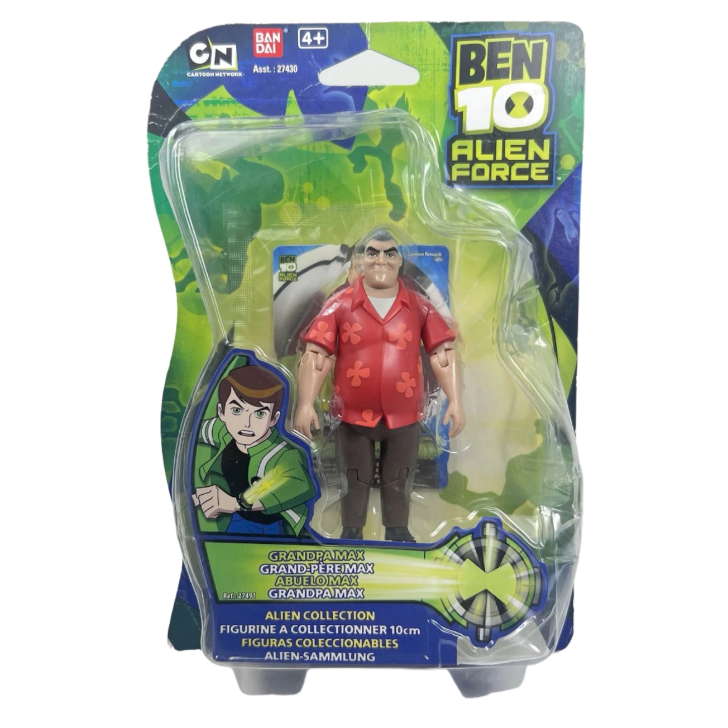 BAN DAI BEN 10 ALIEN FORCE ‘GRANDPAMAX’ 4” Action Figure NEW SEALED