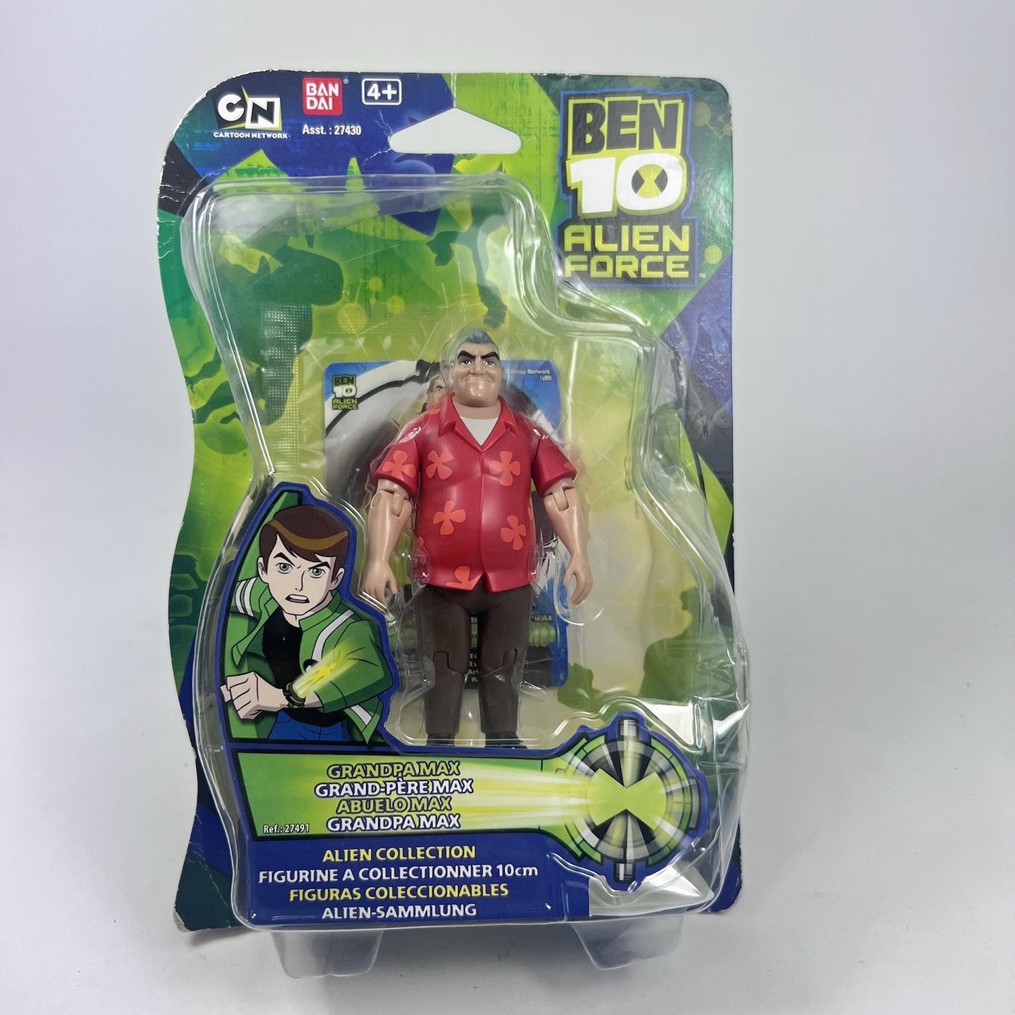 BAN DAI BEN 10 ALIEN FORCE ‘GRANDPAMAX’ 4” Action Figure NEW SEALED