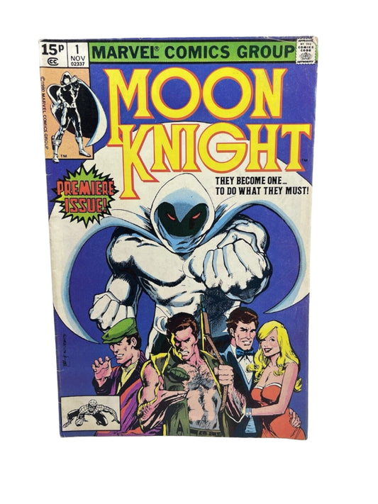 MOON KNIGHT #1  Origin of Moon Knight! 1st Appearance of Bushman! Marvel  1980