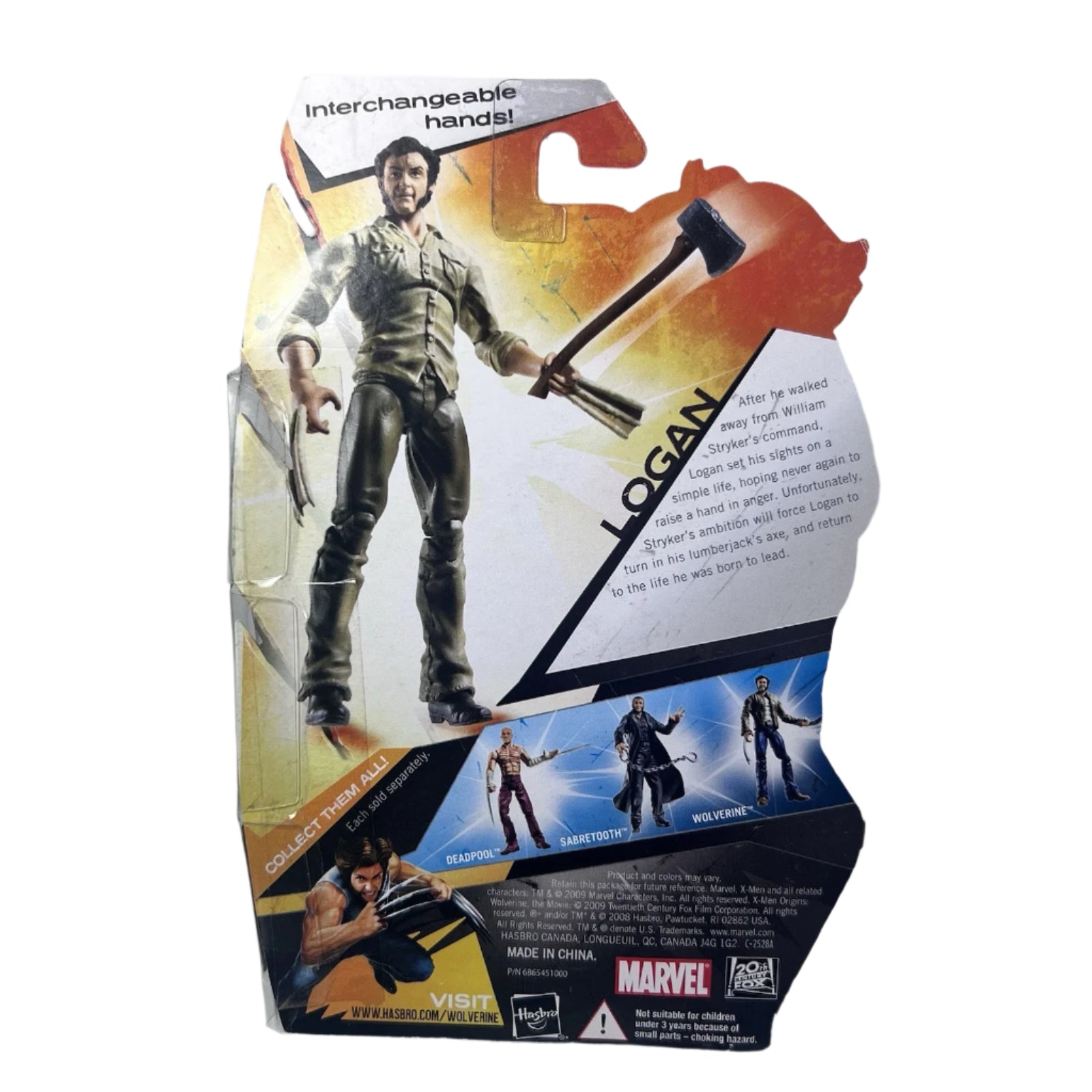 Hasbro Marvel X-Men Origins Wolverine Action Figure Logan Bone Claws