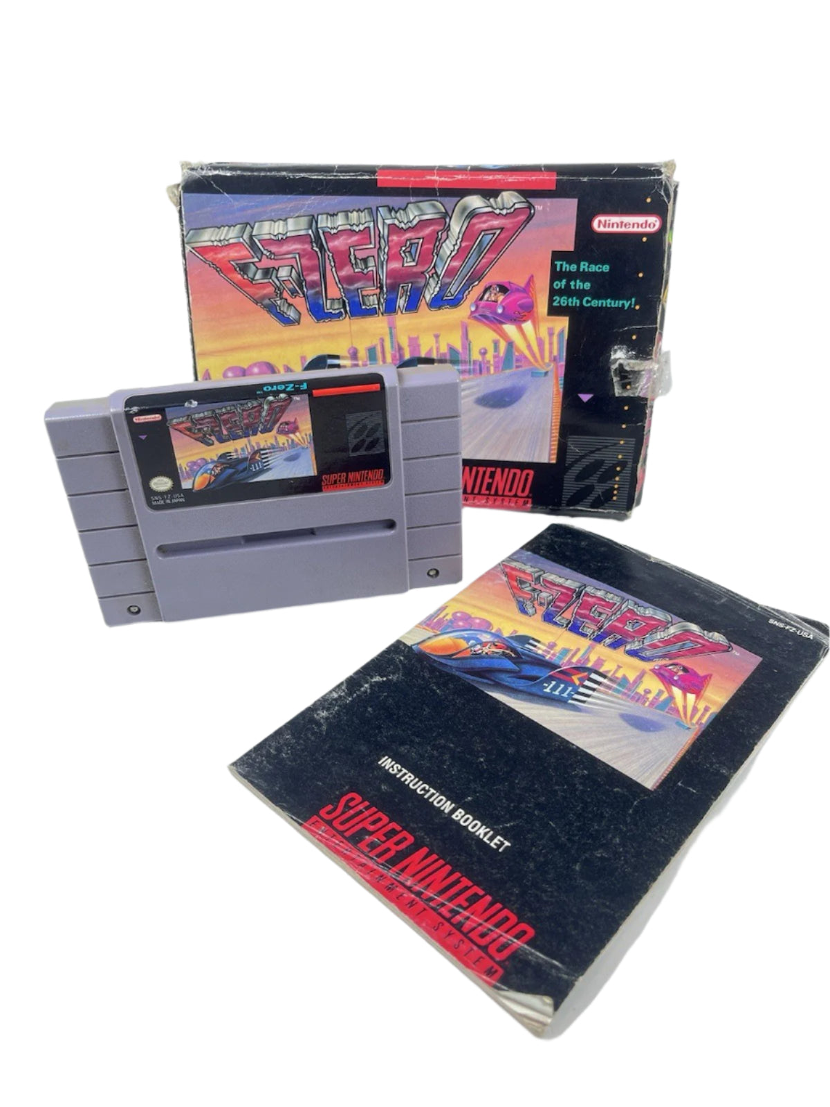 F-Zero | Super Nintendo SNES, NTSC US Version | Complete w/ Manual CIB Low Grade