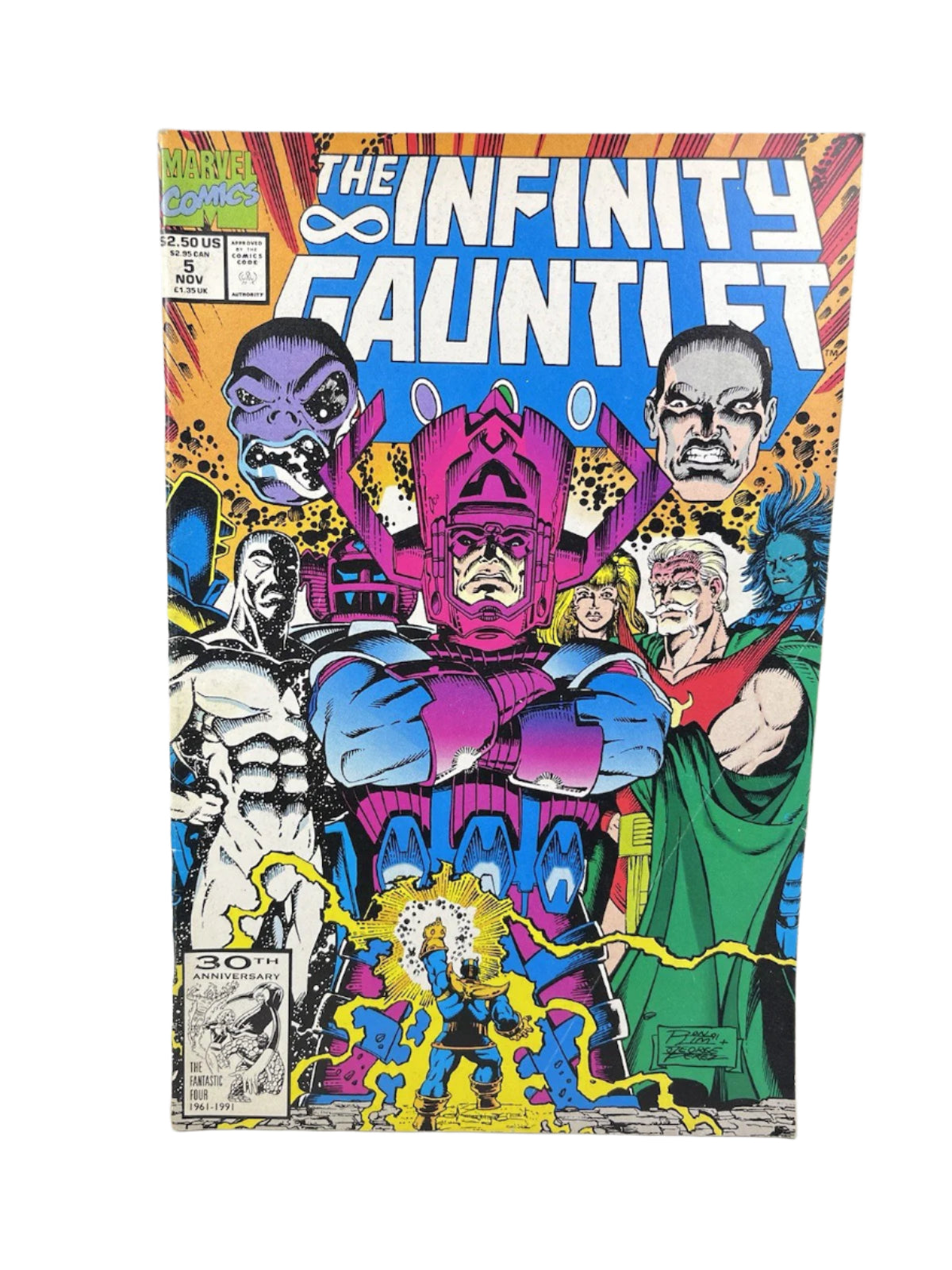 The Infinity Gauntlet 1-6 Full Run 1991 Starlin Lim Perez Marvel Comics Thanos