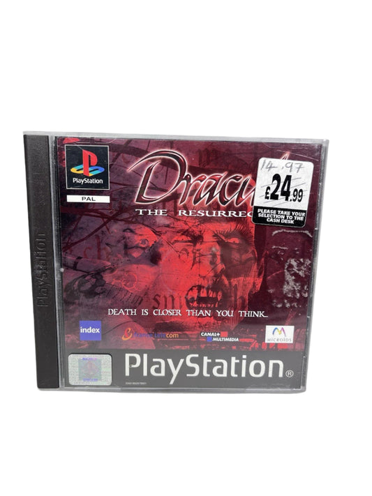 Dracula Resurrection- PlayStation1-PS1-Original Double Disc Game-Complete