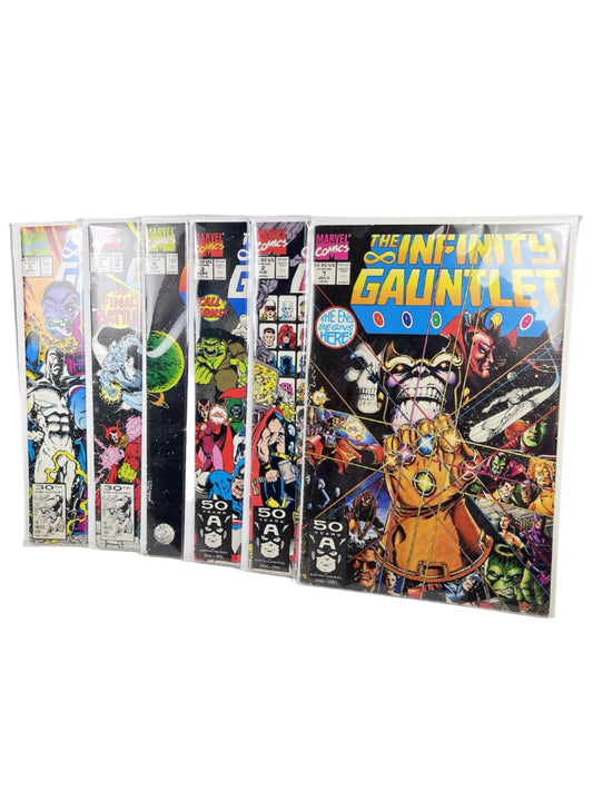 The Infinity Gauntlet 1-6 Full Run 1991 Starlin Lim Perez Marvel Comics Thanos