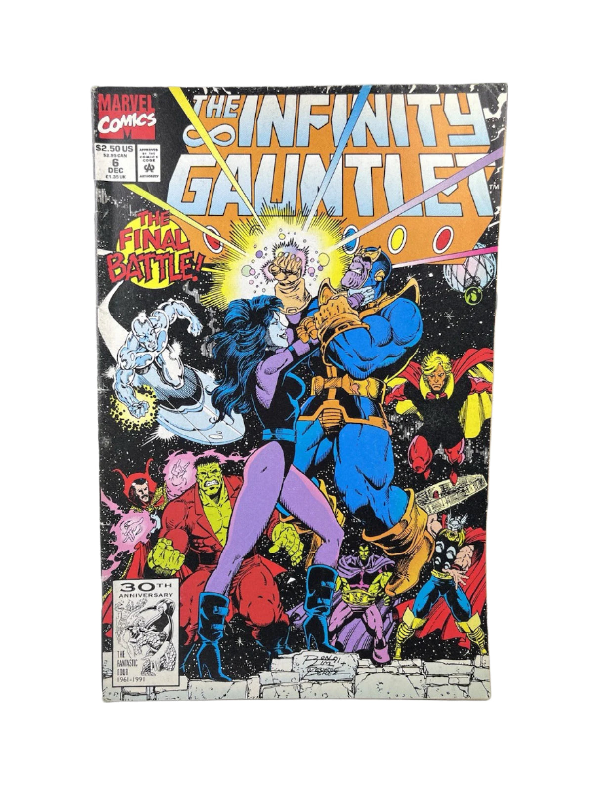 The Infinity Gauntlet 1-6 Full Run 1991 Starlin Lim Perez Marvel Comics Thanos