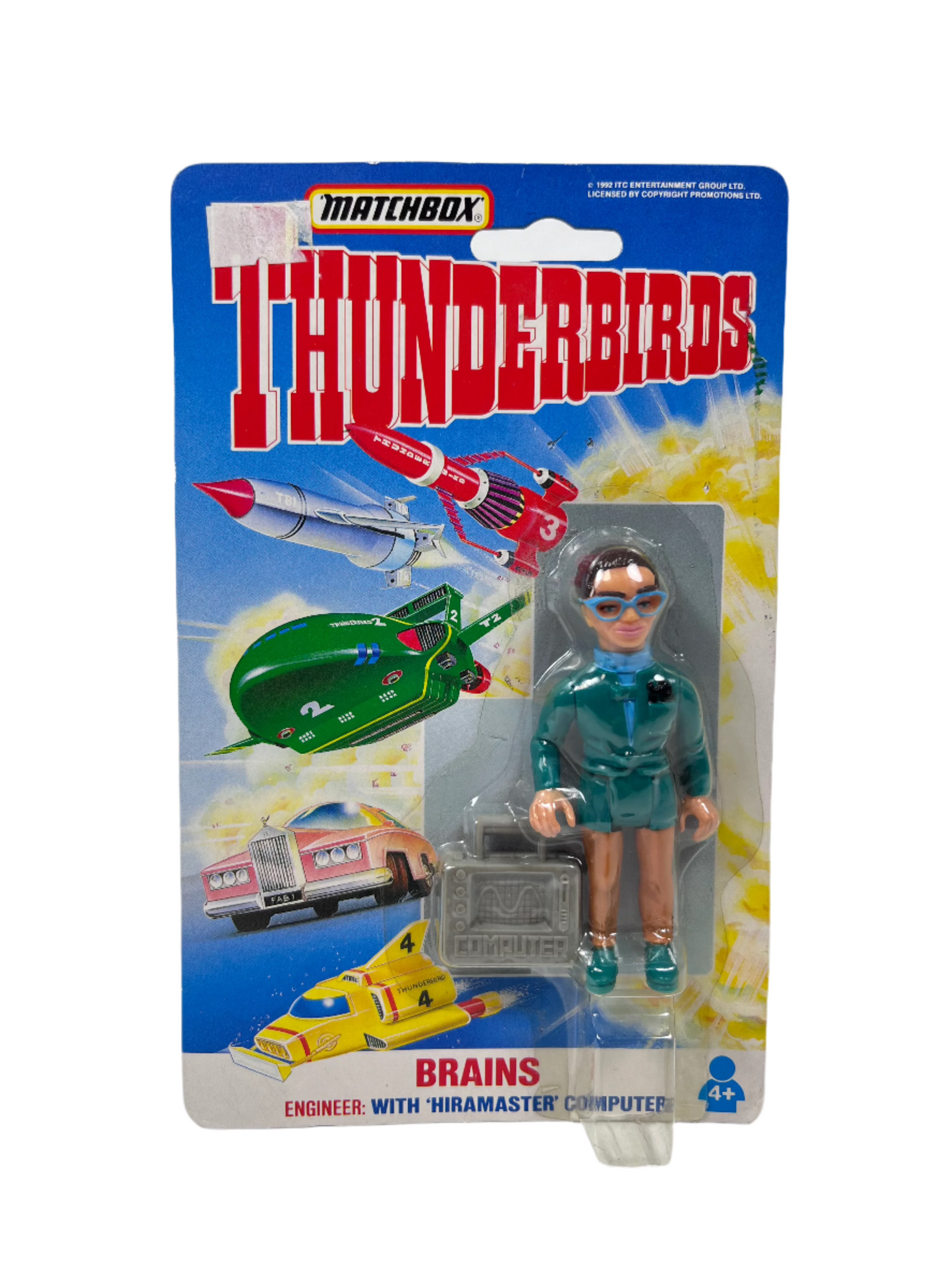 Thunderbirds Brains Figure - Matchbox 1993