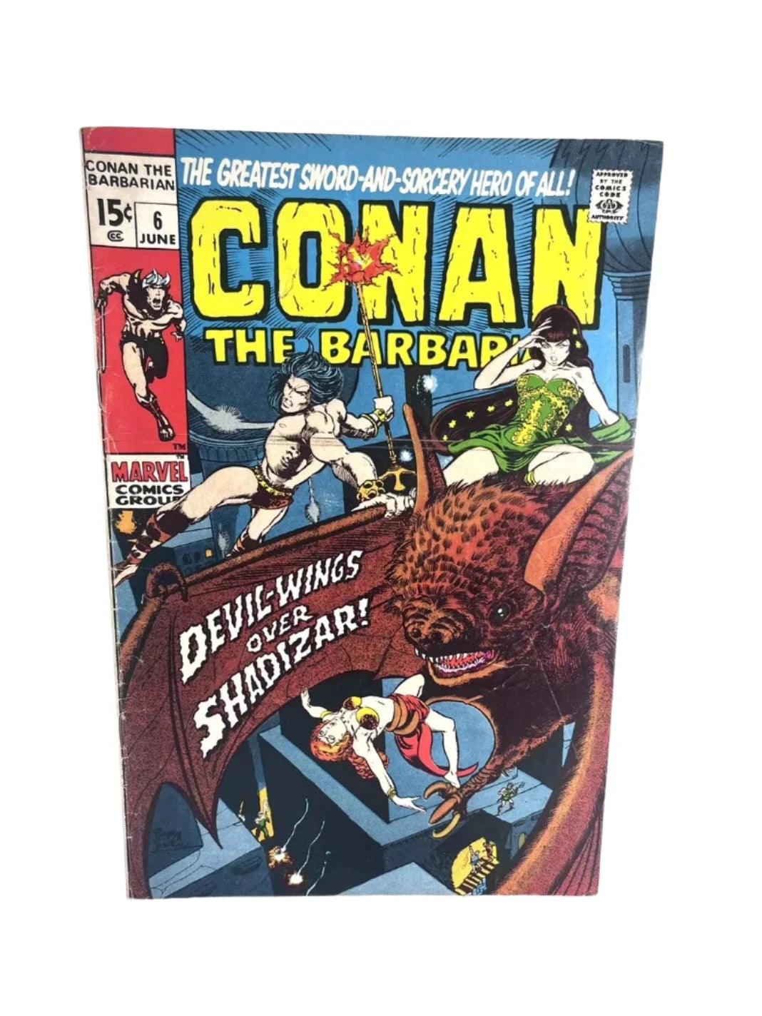 Conan the Barbarian #6 (1971) Devil Wings Over Shadizar - Marvel Comics