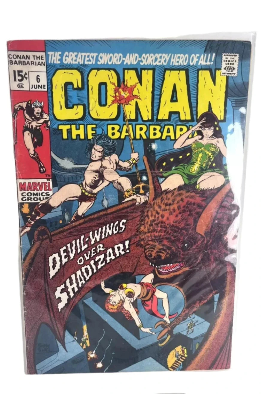 Conan the Barbarian #6 (1971) Devil Wings Over Shadizar - Marvel Comics