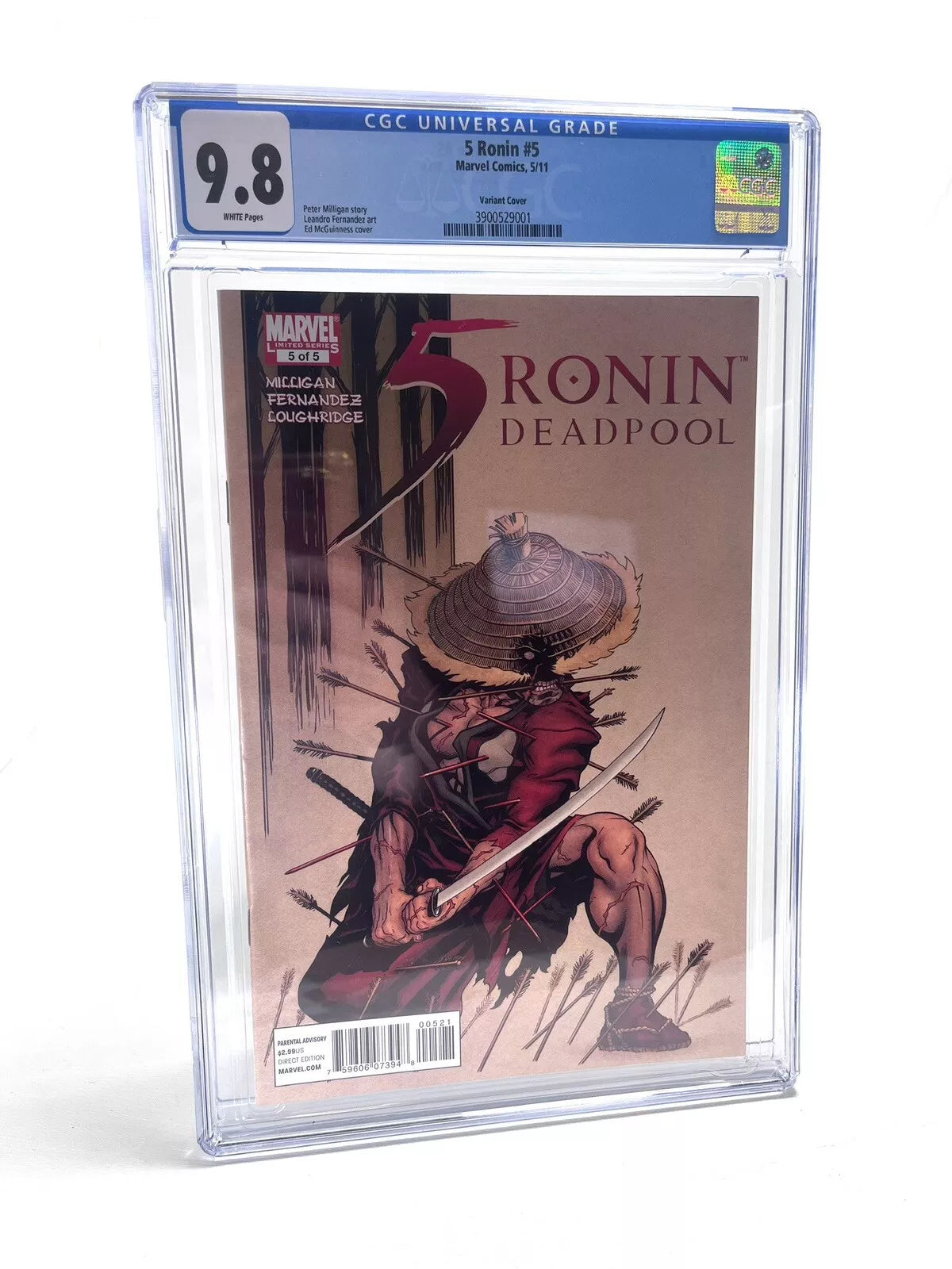 5 Ronin Deadpool #5 CGC 9.8 Mcguinness Variant 2011 - Marvel Comics