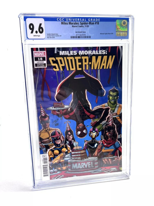 Miles Morales Spider-Man #18 CGC 9.6 Ron Lim 1 per store Birthday Variant