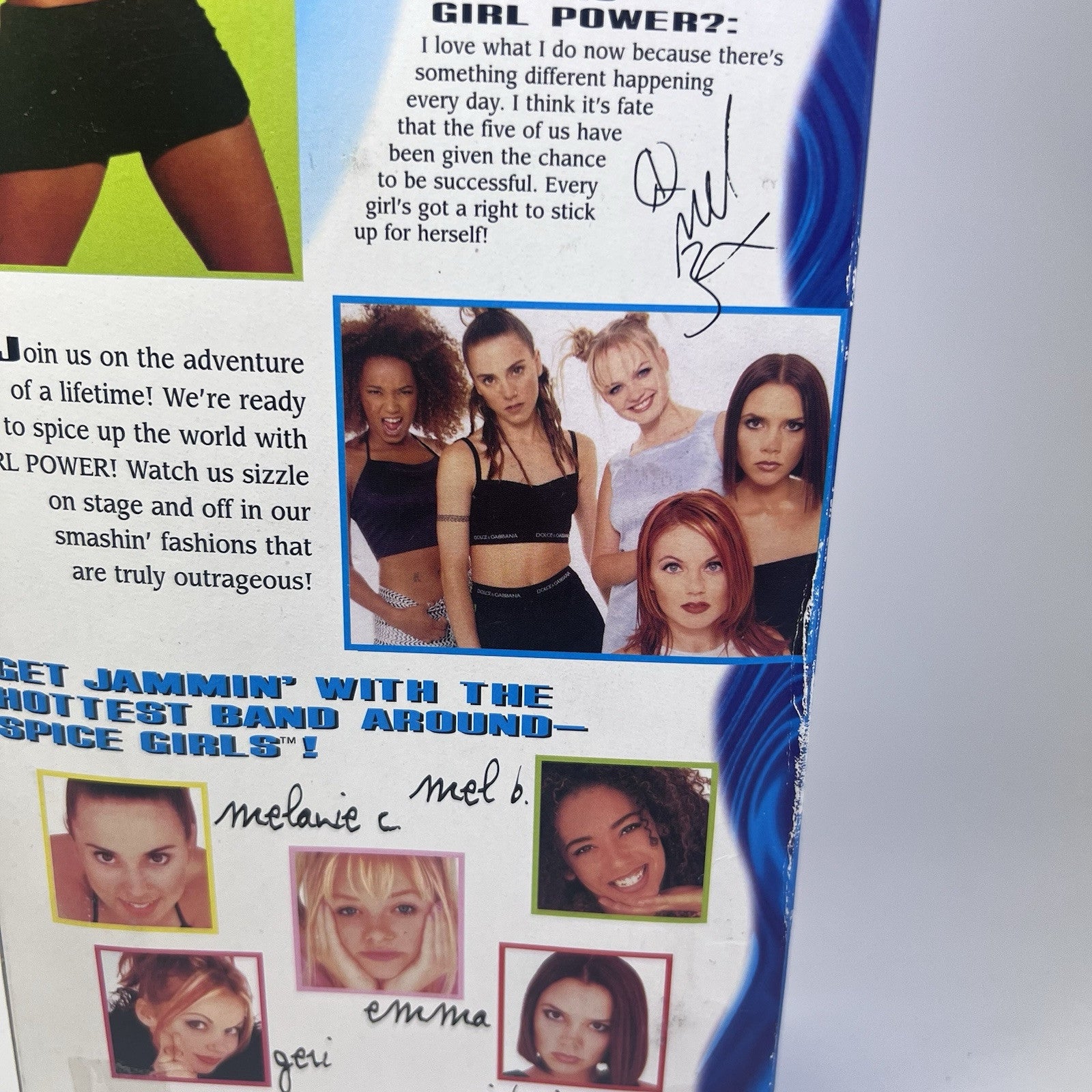 1997 Spice Girls Girl Power Puppe: Melanie B "Scary Spice" Mel B / Galoob, NrfB