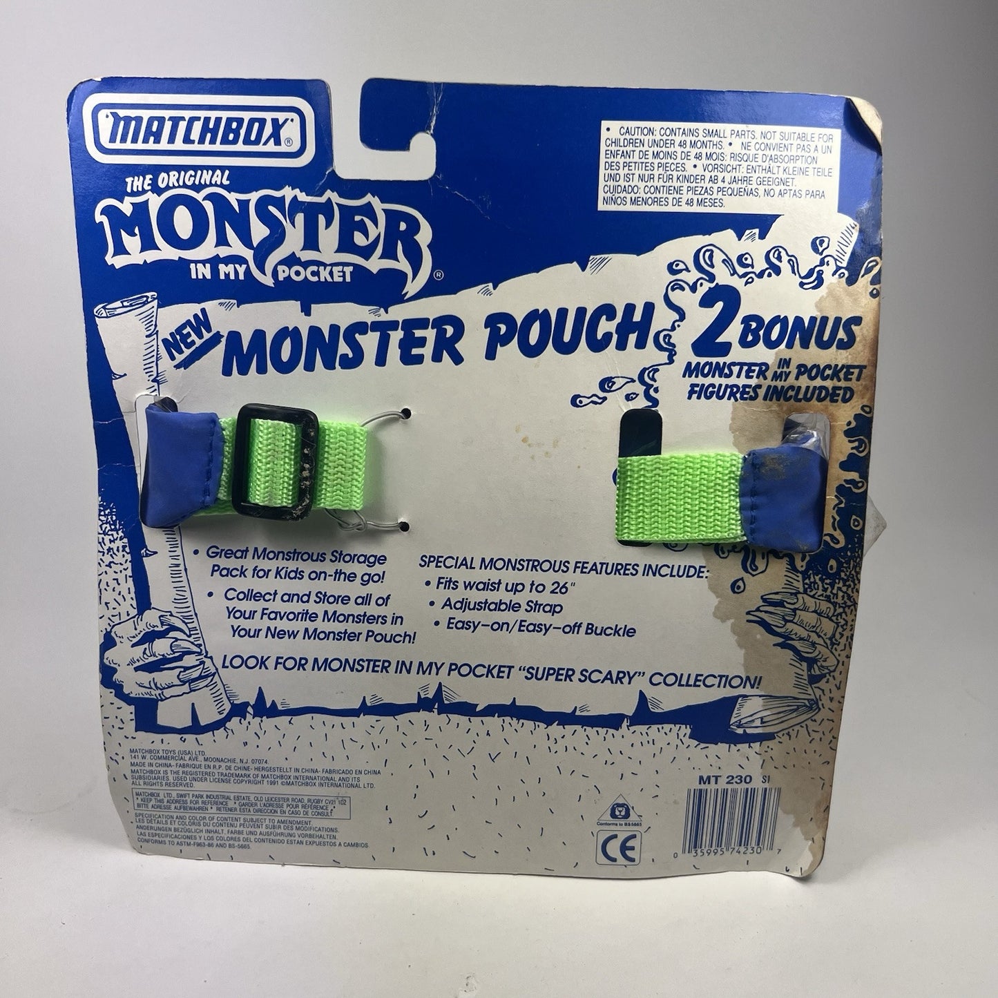 The Original Monster In My Pocket Monster Pouch  Matchbox