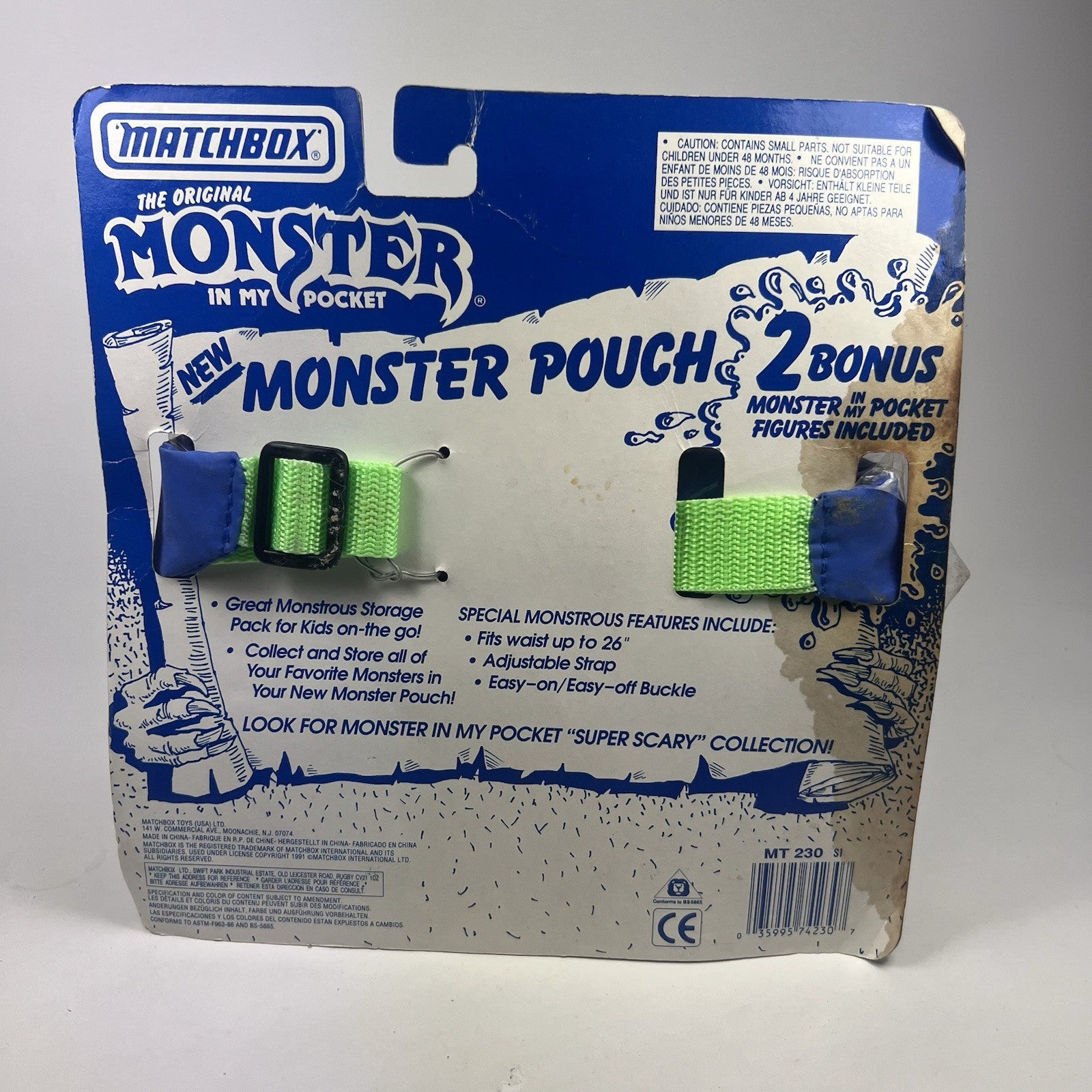 The Original Monster In My Pocket Monster Pouch  Matchbox