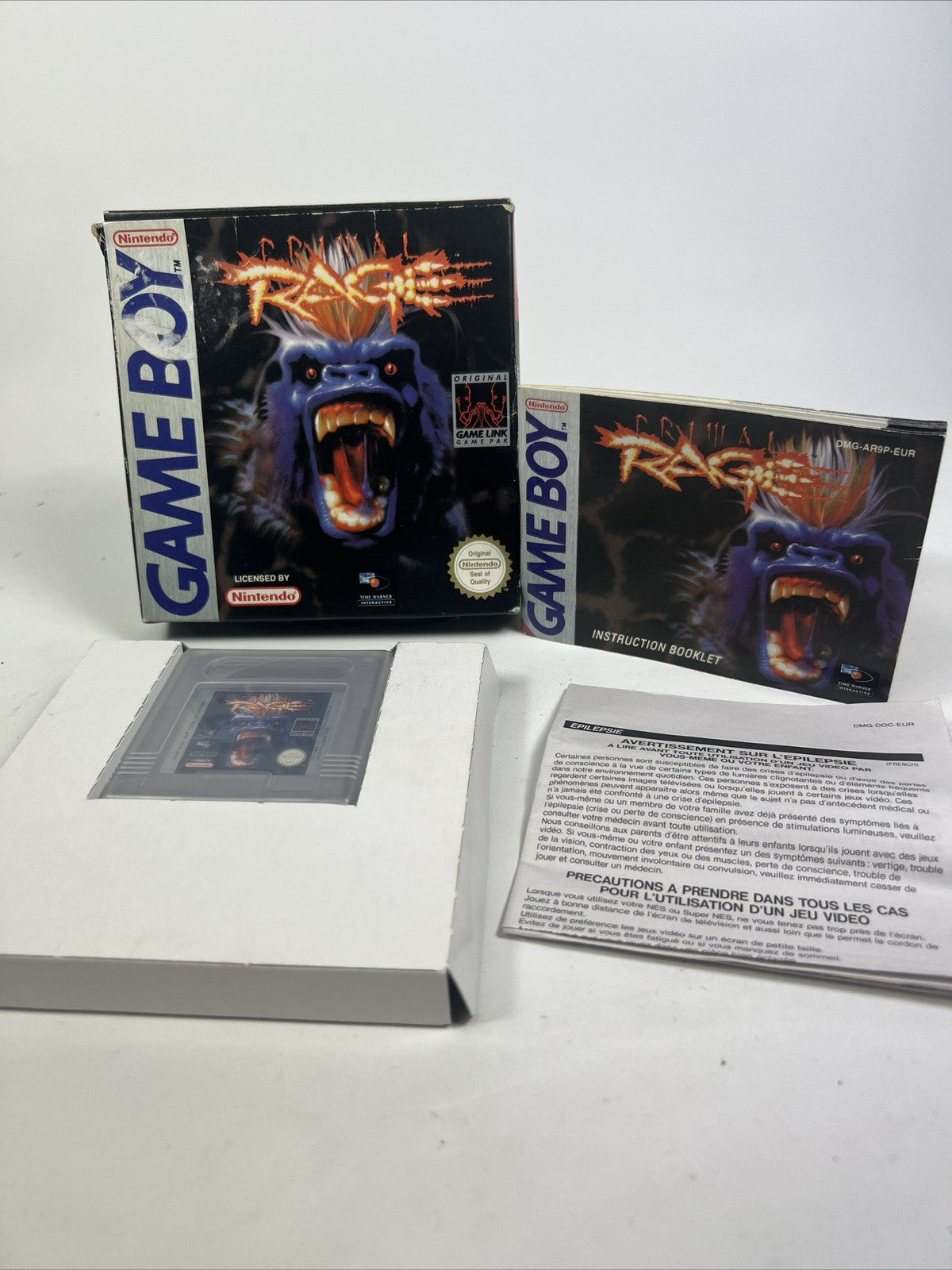 Primal Rage for Original Nintendo Game Boy GB Complete PAL