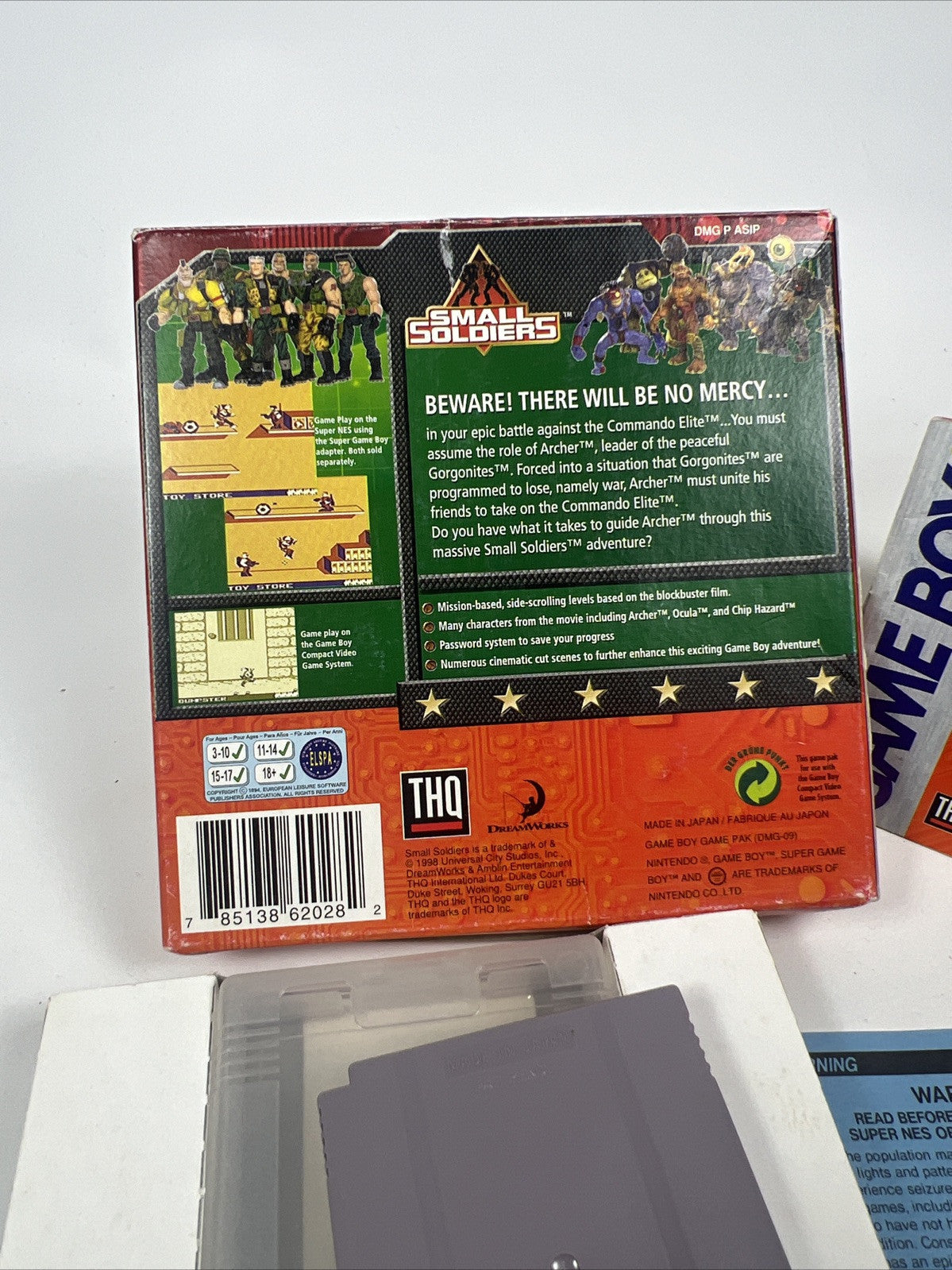 Nintendo Gameboy Small Soldiers Boxed Complete CIB