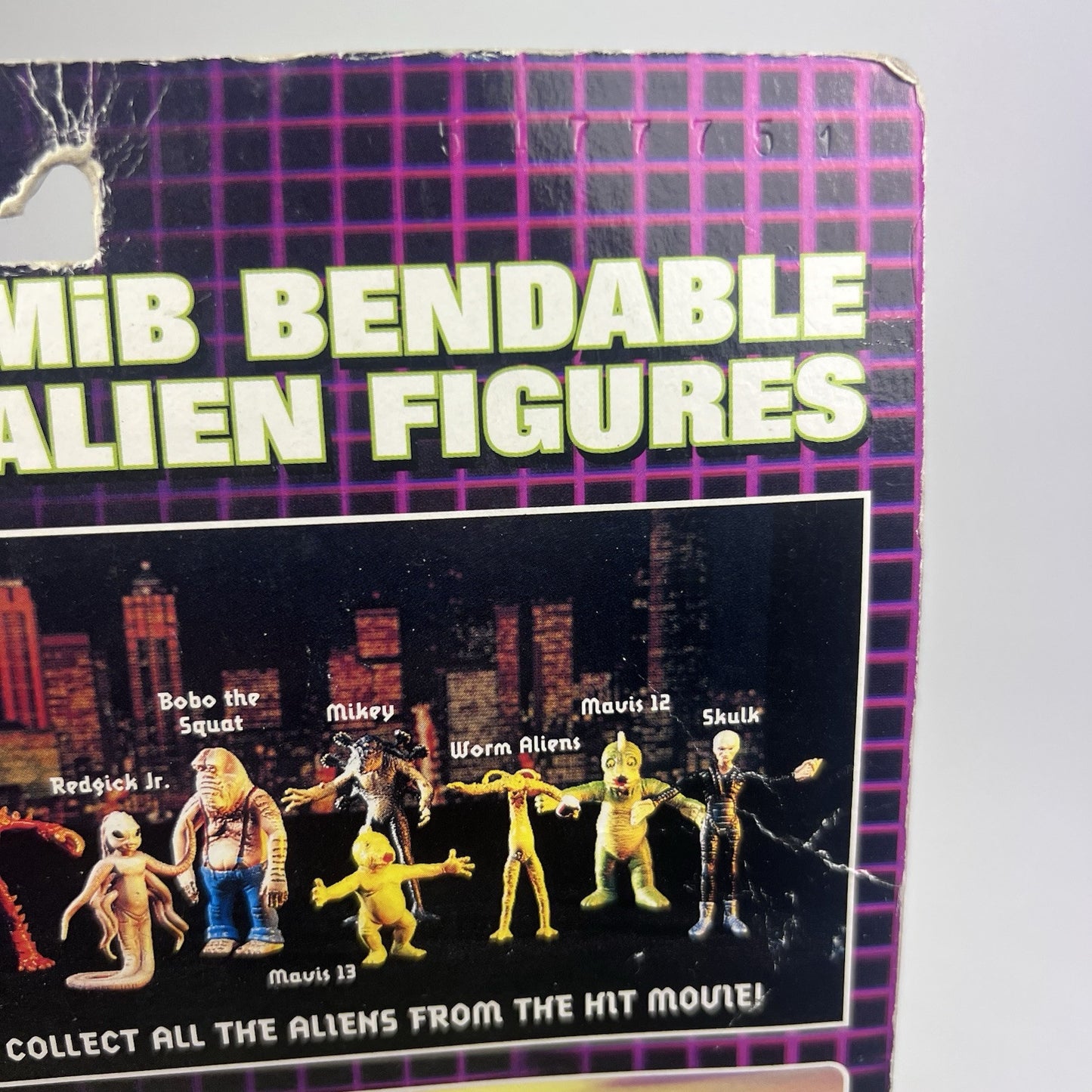 Vintage MIB 1997 Galoob Toys - Men in Black - MIKEY - Bendable Figure