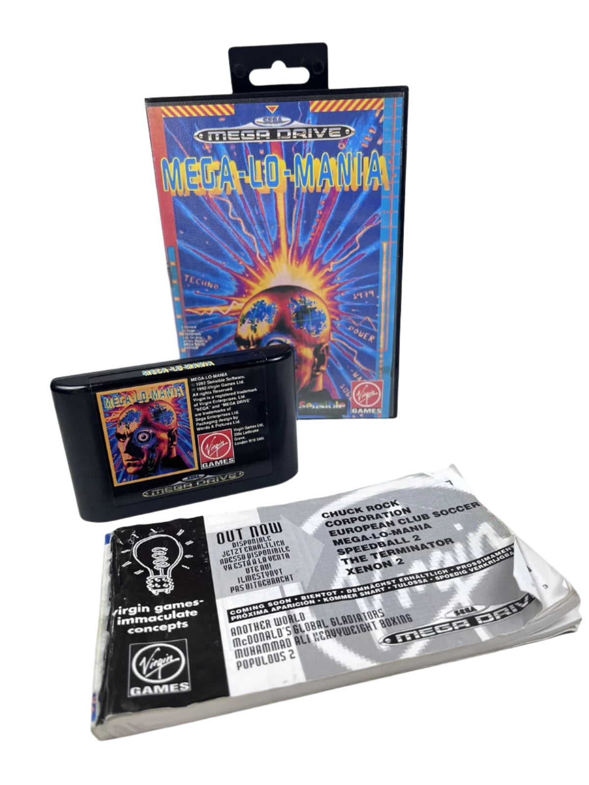 Mega-Lo-Mania Sega Mega Drive Game Inc Manual