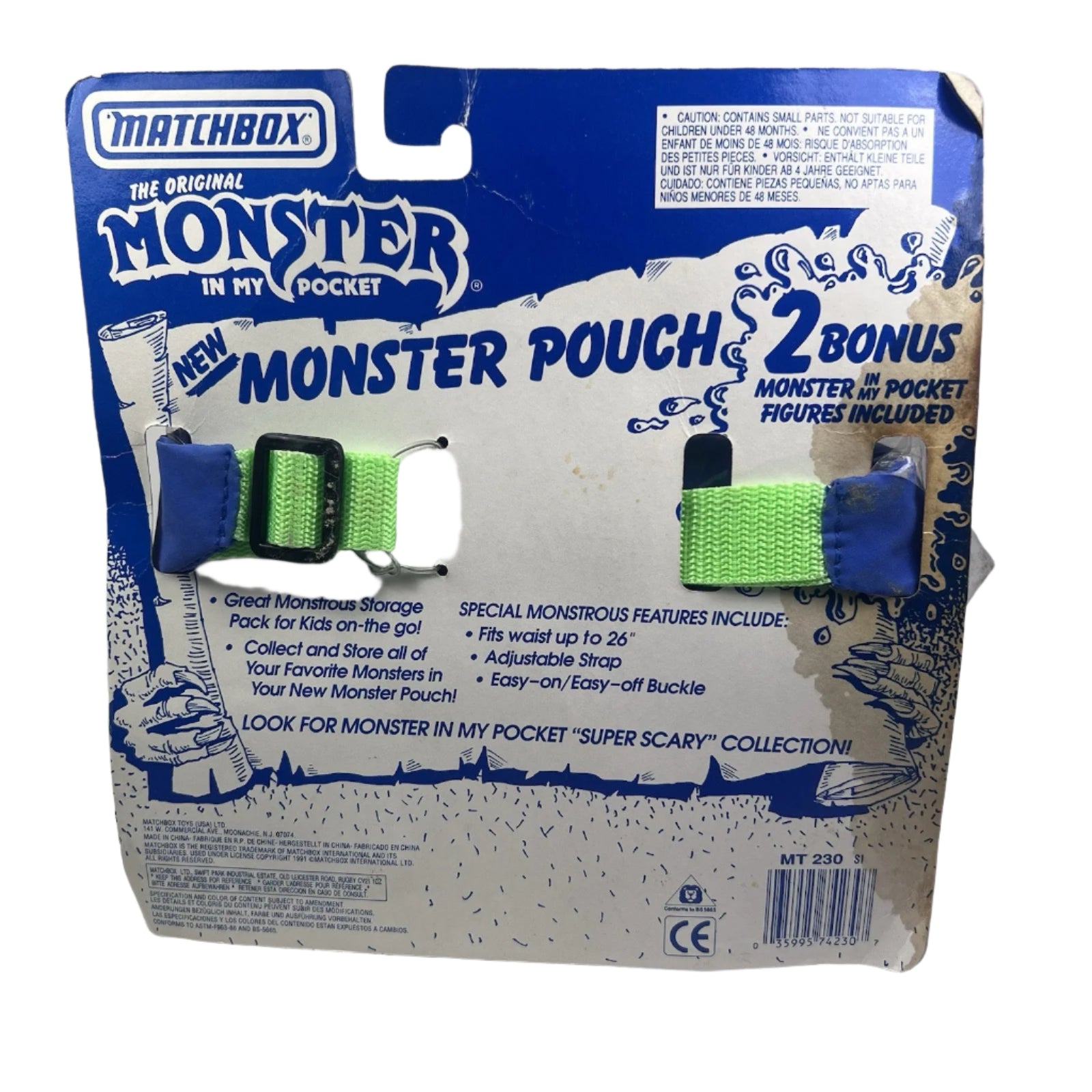 The Original Monster In My Pocket Monster Pouch  Matchbox