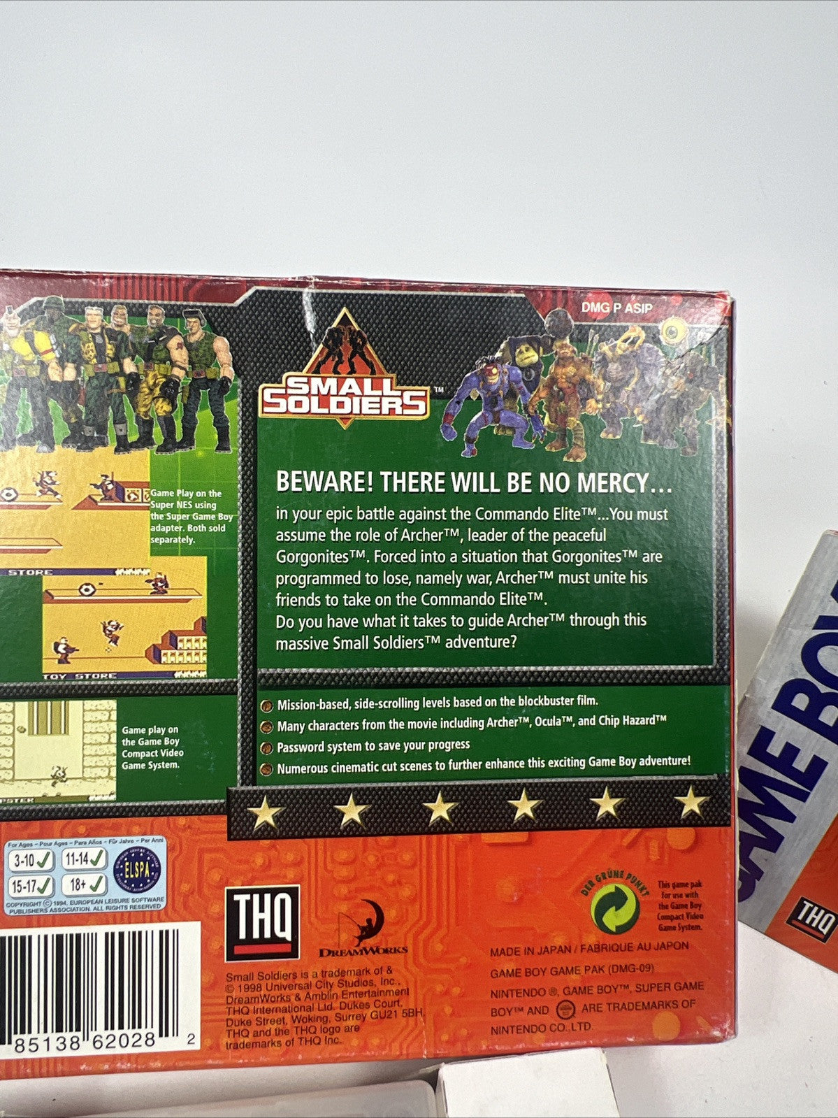 Nintendo Gameboy Small Soldiers Boxed Complete CIB