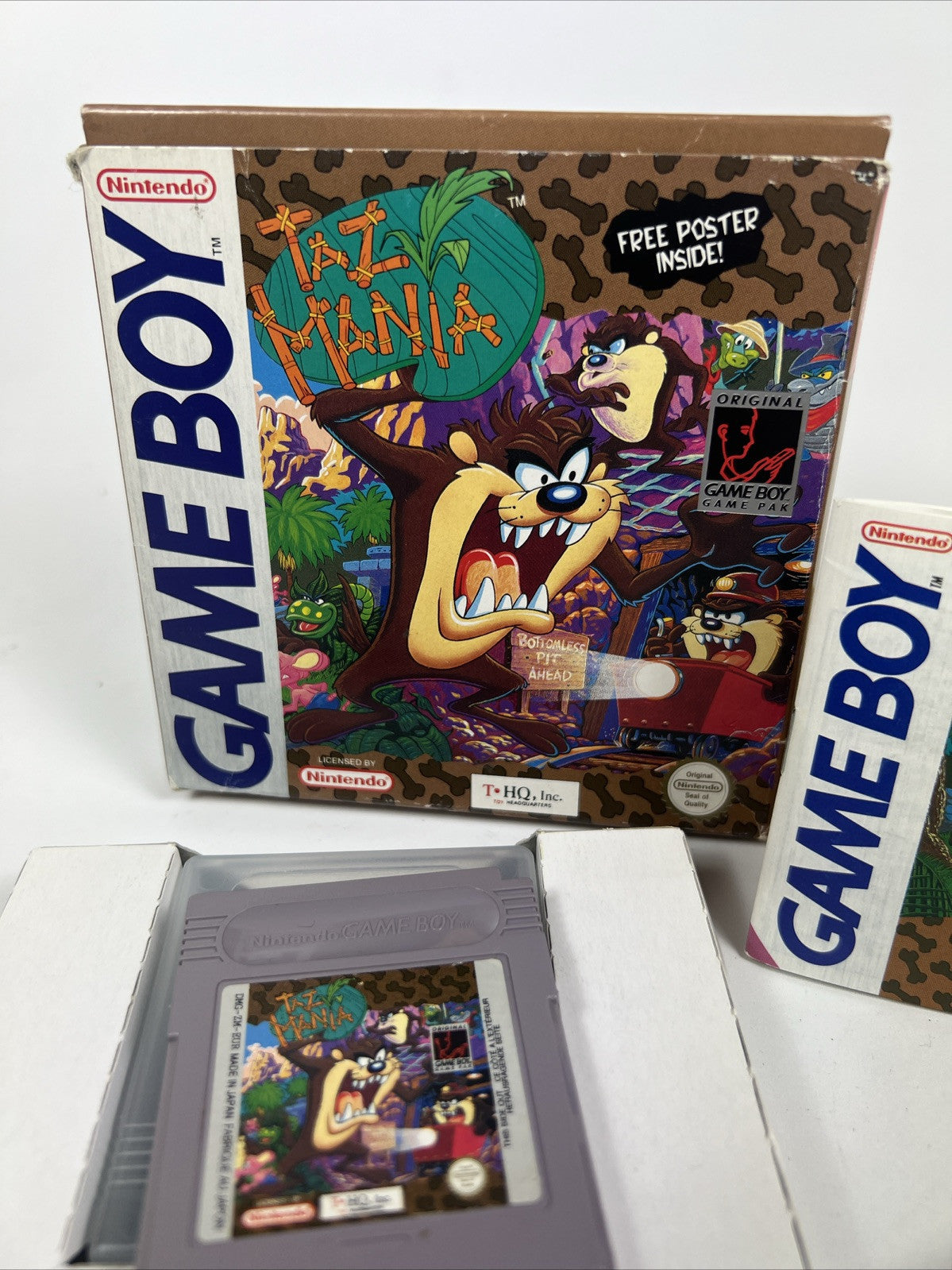 Taz-Mania - Nintendo Gameboy 1993 - Boxed With Manual 