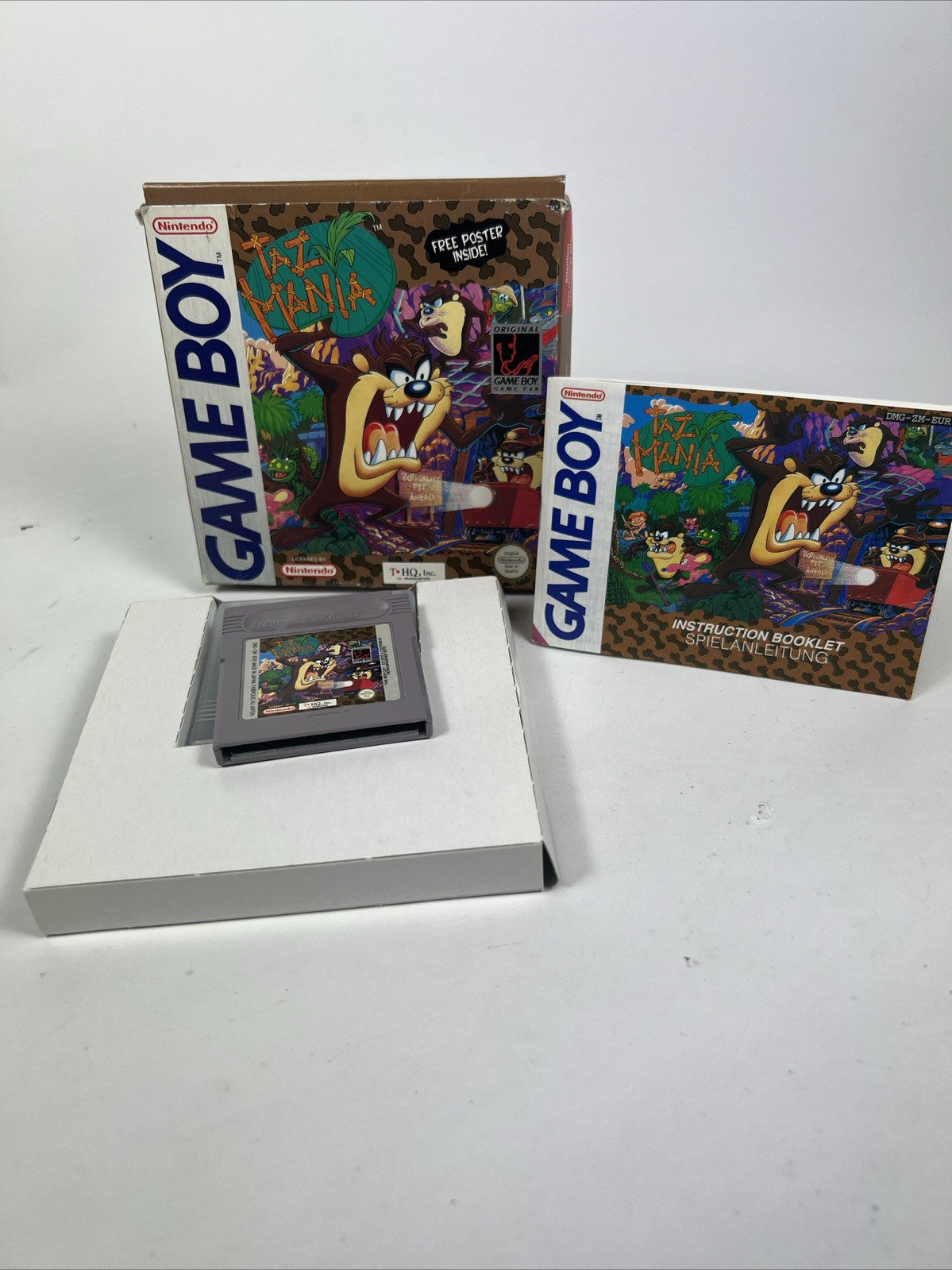 Taz-Mania - Nintendo Gameboy 1993 - Boxed With Manual 