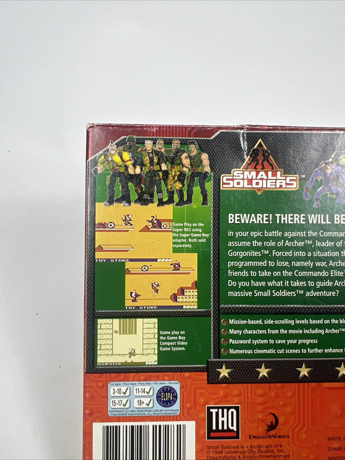 Nintendo Gameboy Small Soldiers Boxed Complete CIB